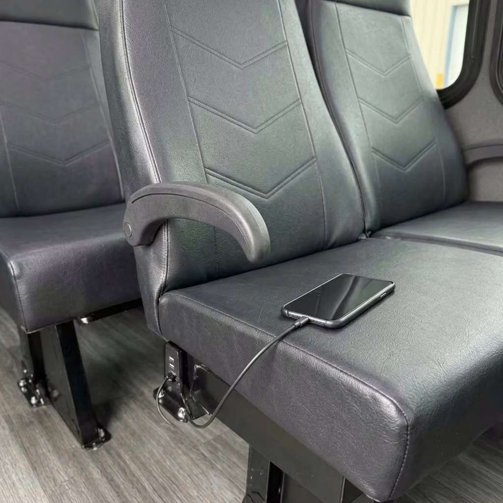 gary 15 passenger minibus usb charging