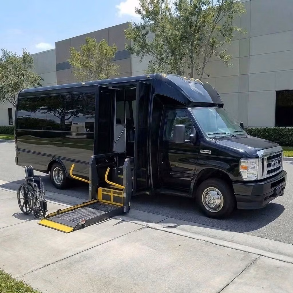 gary 18 passenger minibus wheelchair lift