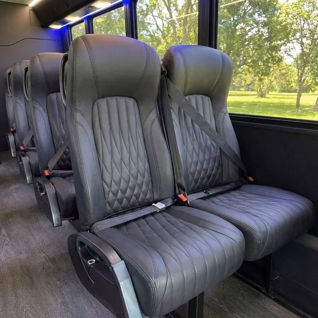 gary 20 passenger minibus high back seats