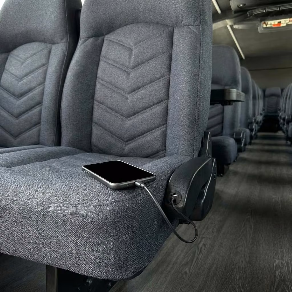 gary 25 passenger minibus usb charging