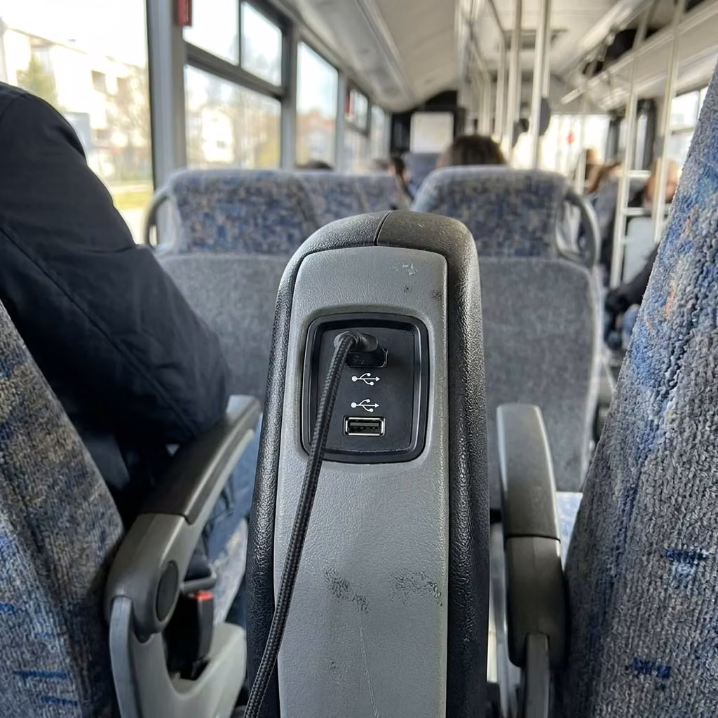 gary 28 passenger minibus usb charging