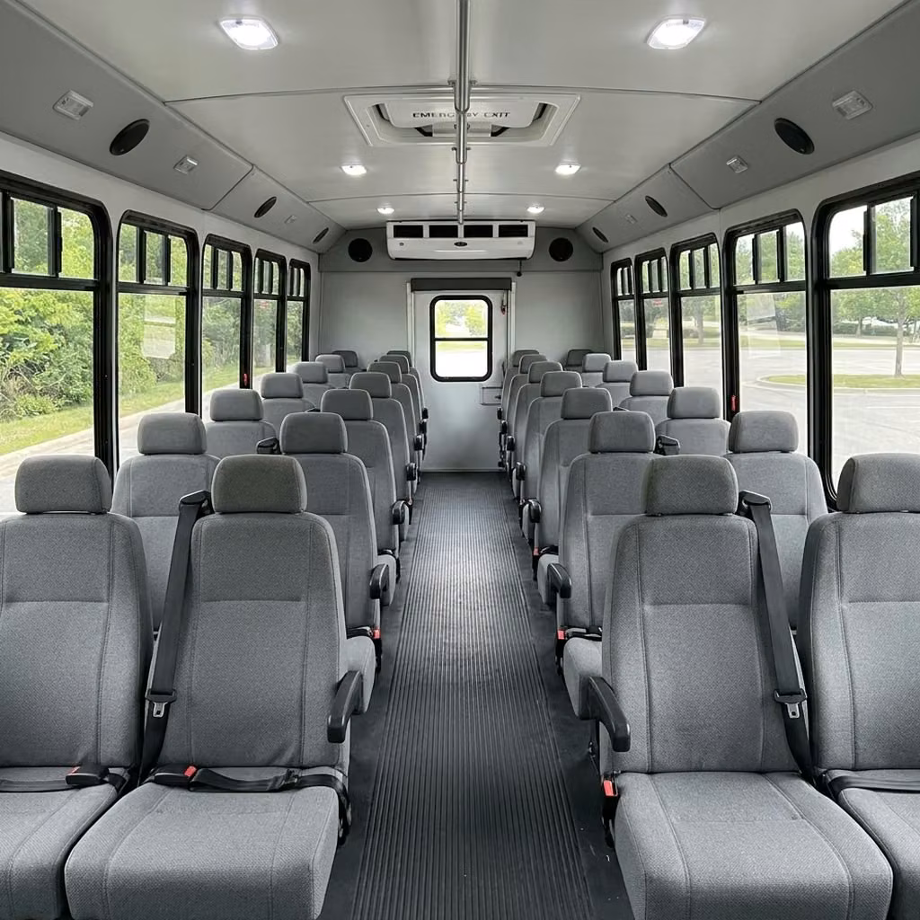 gary 30 passenger minibus seating