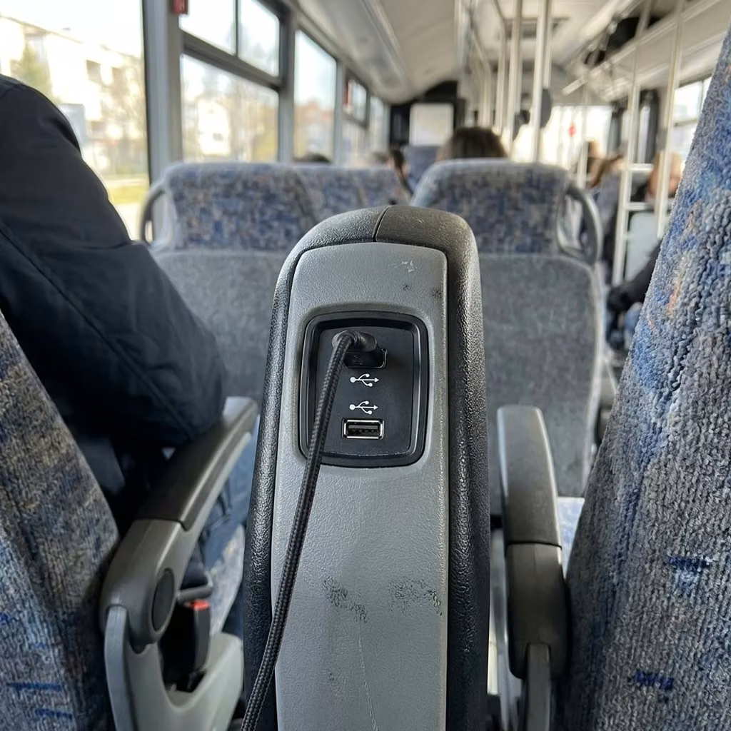 gary 30 passenger minibus usb charging
