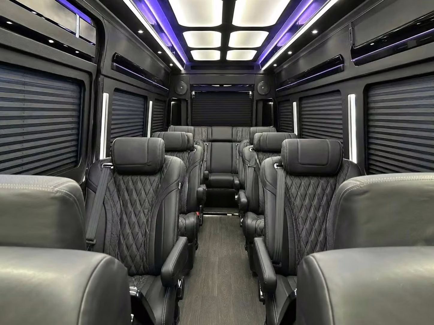 gary sprinter van rental with driver reclining seats