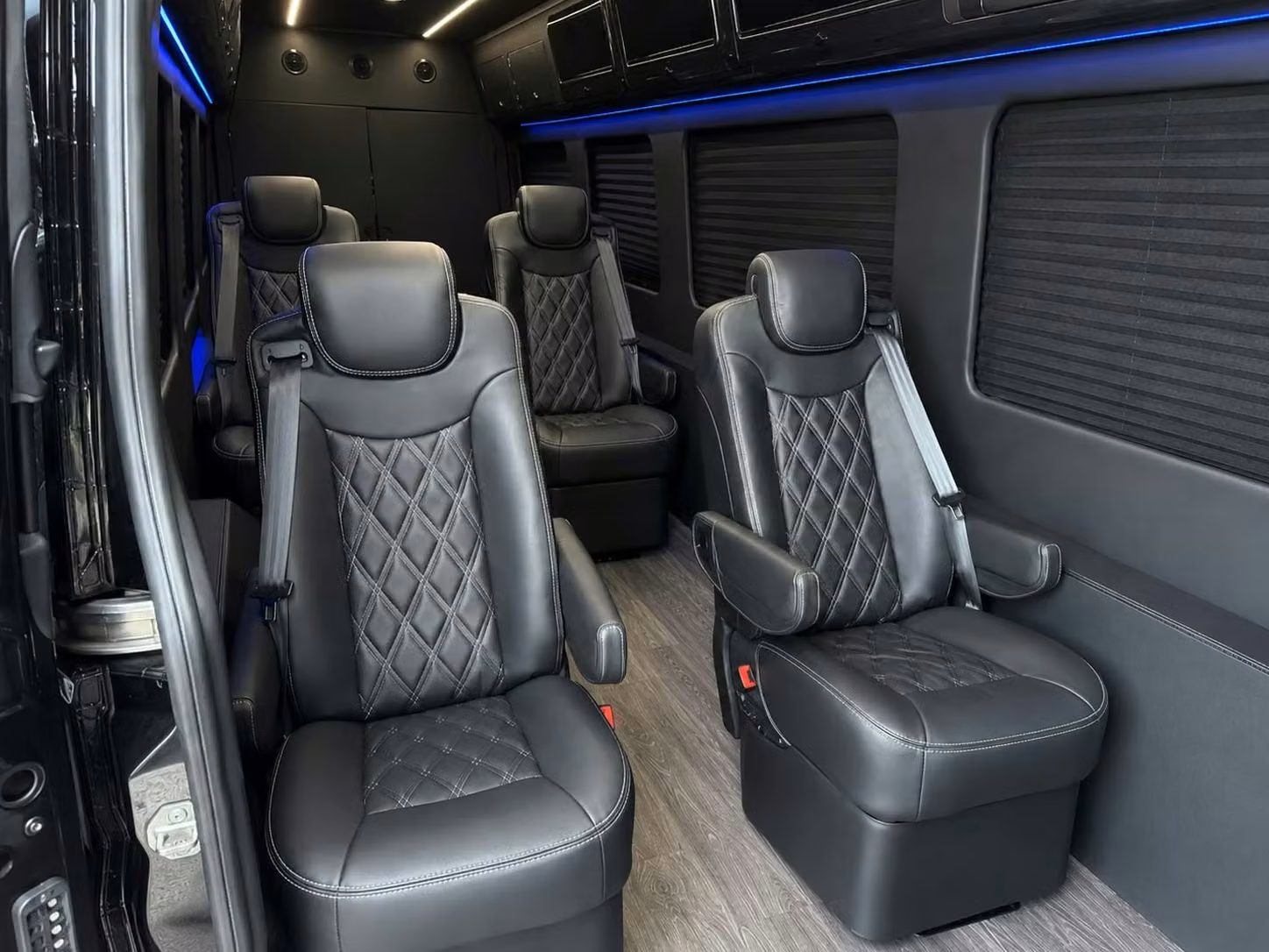 sprinter van with driver inside