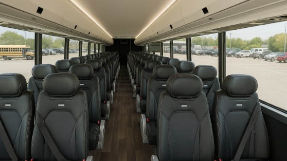 Interior of Charter Bus Company Fishers's 20 Passenger Mini bus in Fishers