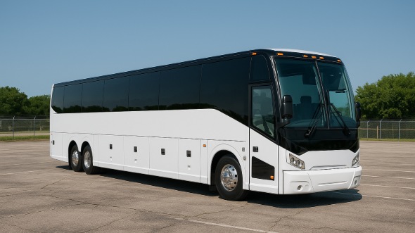 Exterior of Charter Bus Company Gary's 50 Passenger Charter Bus in Gary