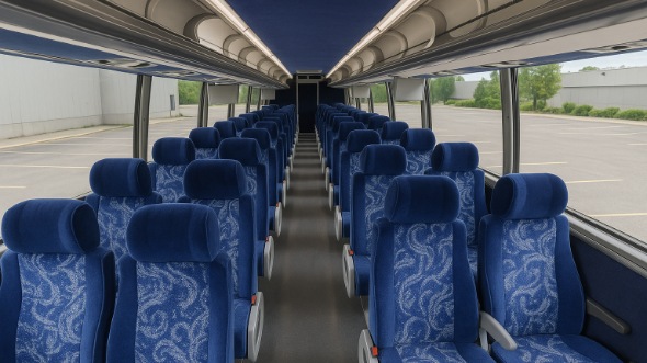 Interior of Charter Bus Company Gary's 50 Passenger Charter Bus in Gary