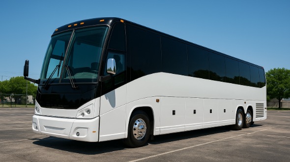 Exterior of Charter Bus Company Gary's 54 Passenger Charter Bus in Gary