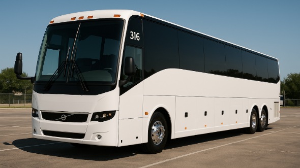 Exterior of Charter Bus Company Gary's 55 Passenger Charter Bus in Gary