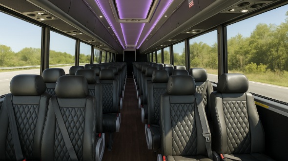 gary 15 passenger minibus inside