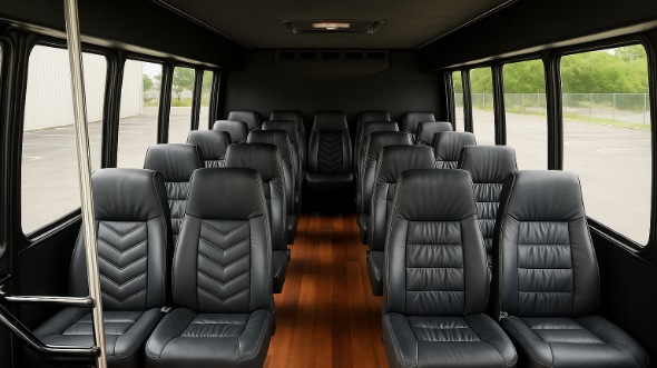 gary 15 passenger minibus interior