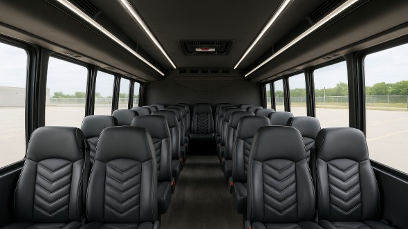gary 25 passenger minibus inside