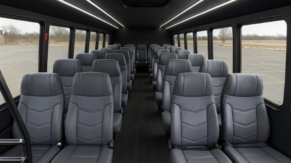 gary 28 passenger minibus inside