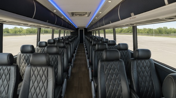 gary 56 passenger charter bus rental