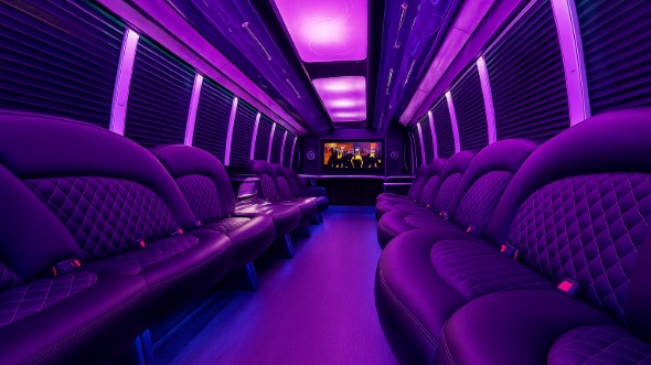 gary party bus rental inside